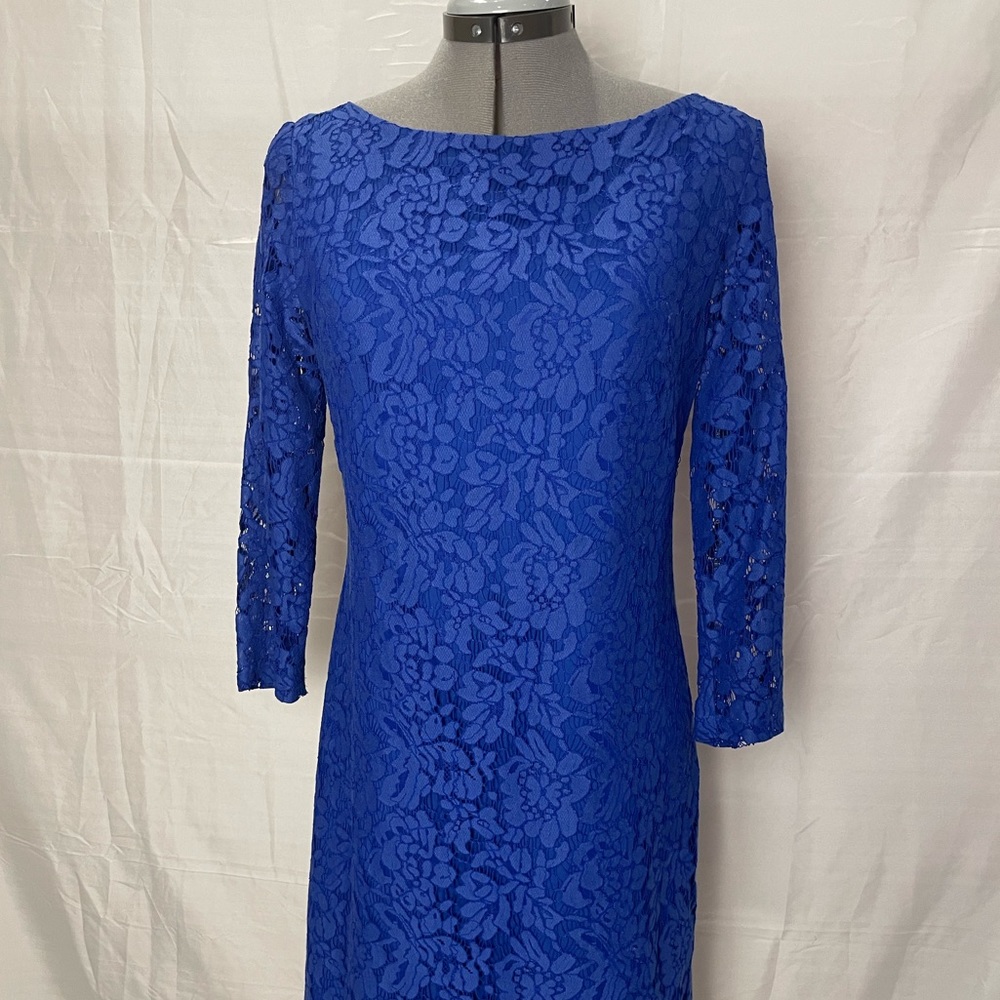Vince Camuto Royal Blue Lace Mini Dress